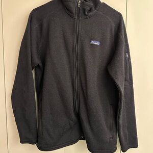 Patagonia better sweater full zip black XL women’s zip up jacket